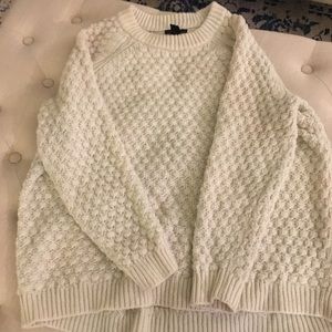 Chunky cream sweater